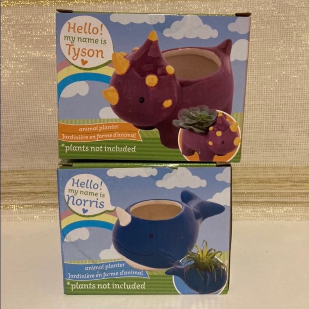2 Plant Pots (Animals) - Picture 5 of 7